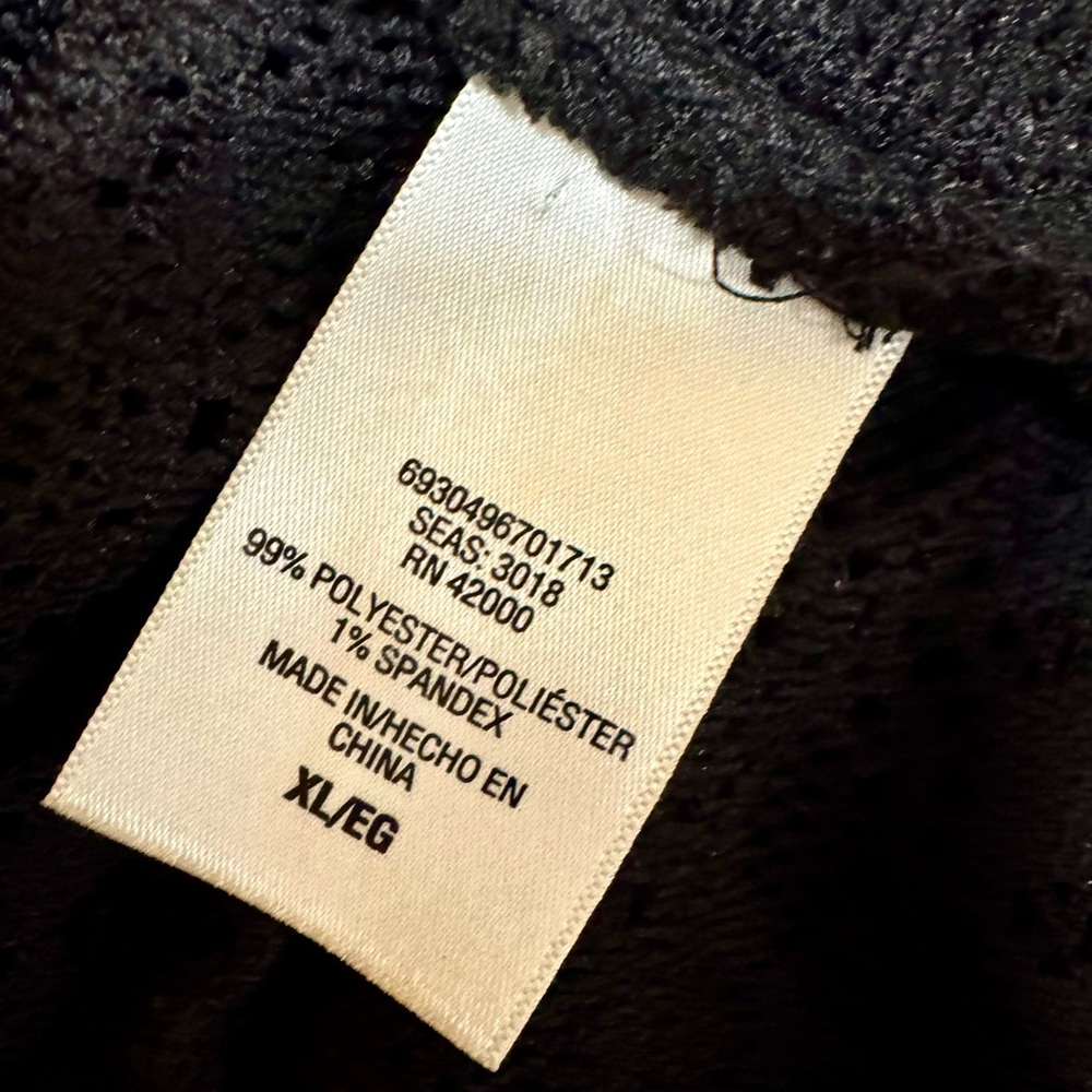 Women Side Drawstring Mesh Cover Up Shorts Like New - Picture 5 of 6